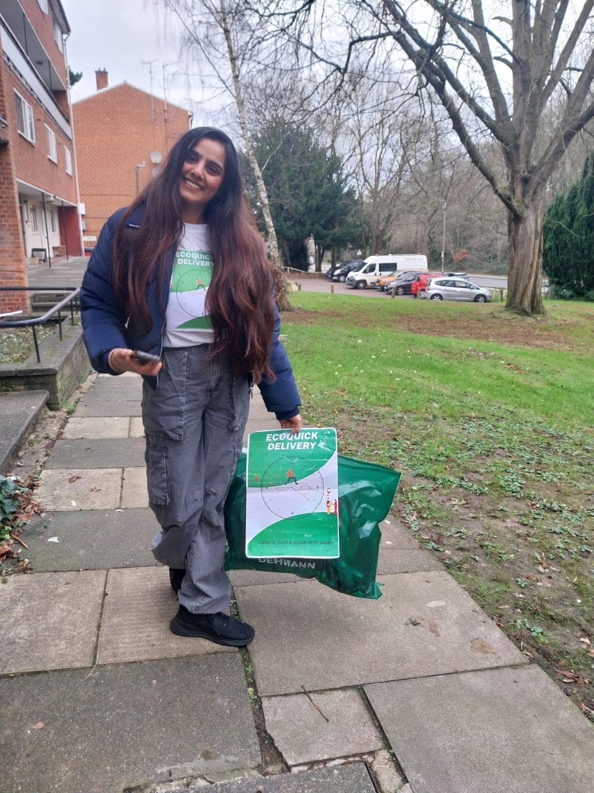On-foot deliveries in the local Kingston area